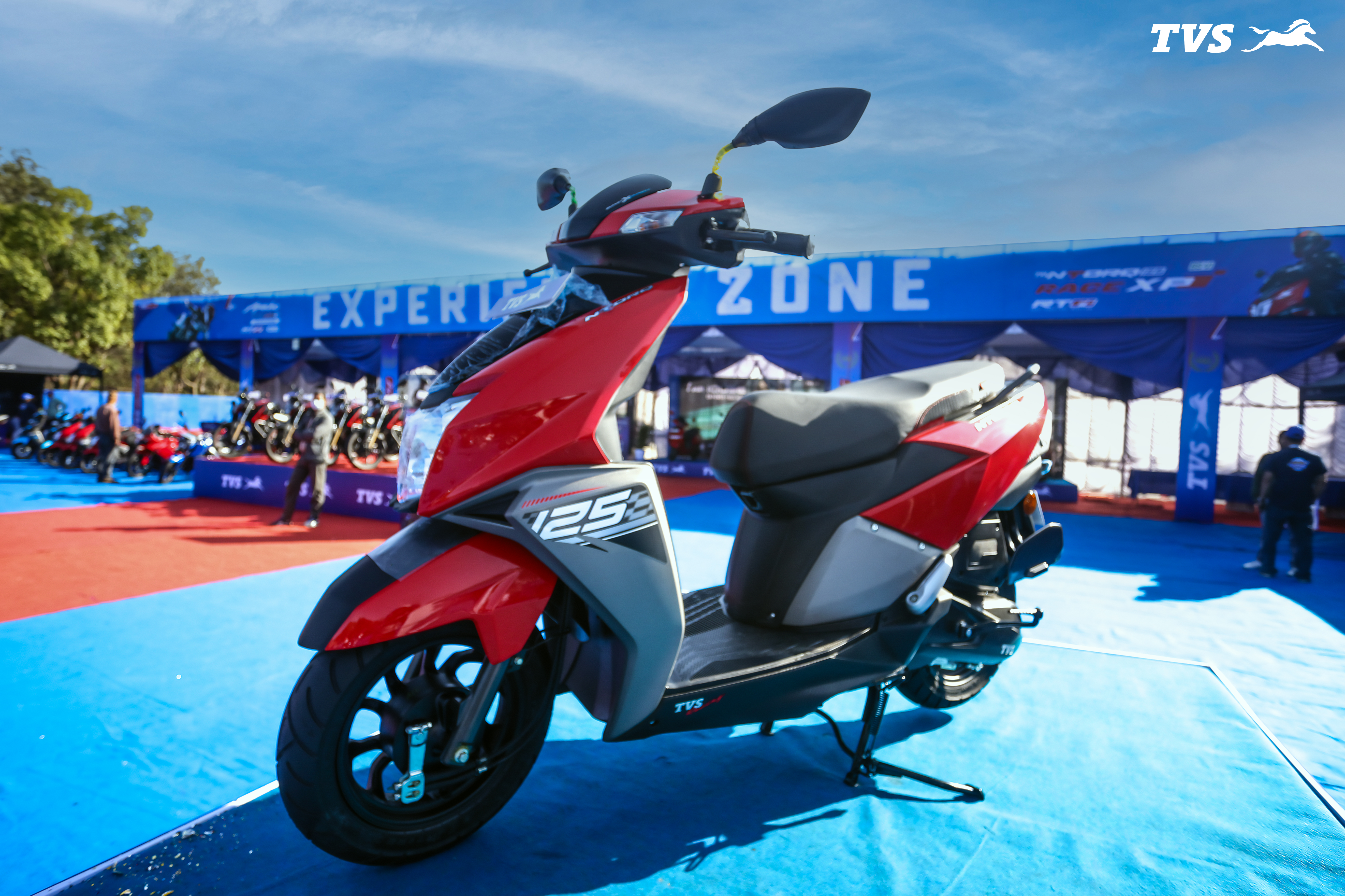 TVS NTORQ 125 CC Drum Launched In Red at Maha Exchange Mahotsav at Nrs. 2,35,900